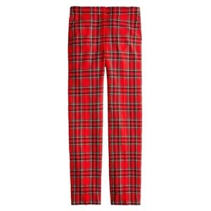 J.Crew Kate Pants in Red Tartan Plaid